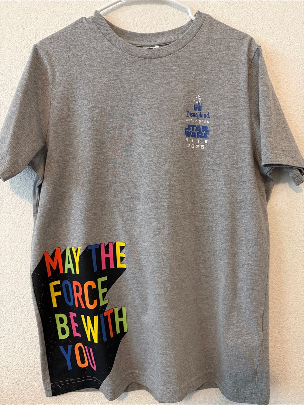 Disney Gray Disneyland After Dark Star Wars Nite 2025 Graphic Tee
